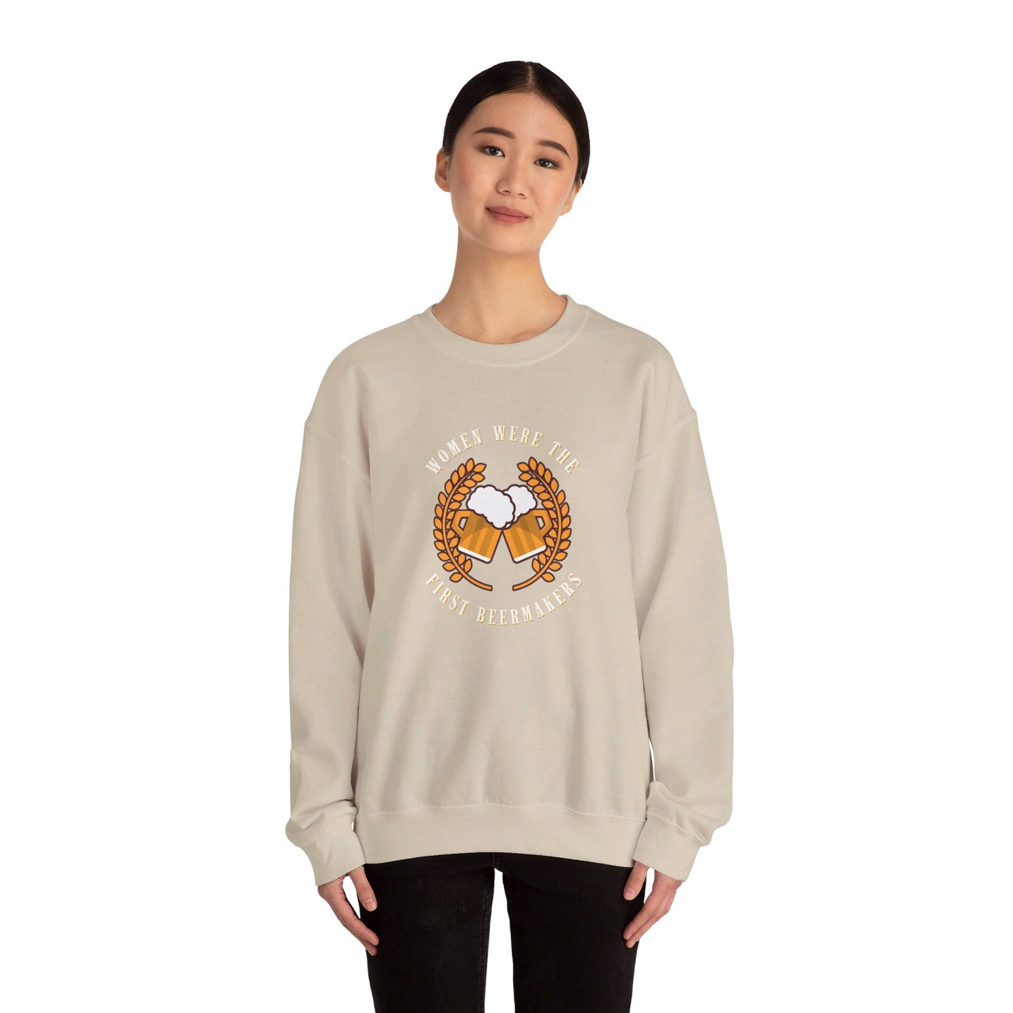 Women Were The First Beermakers Crewneck Sweatshirt