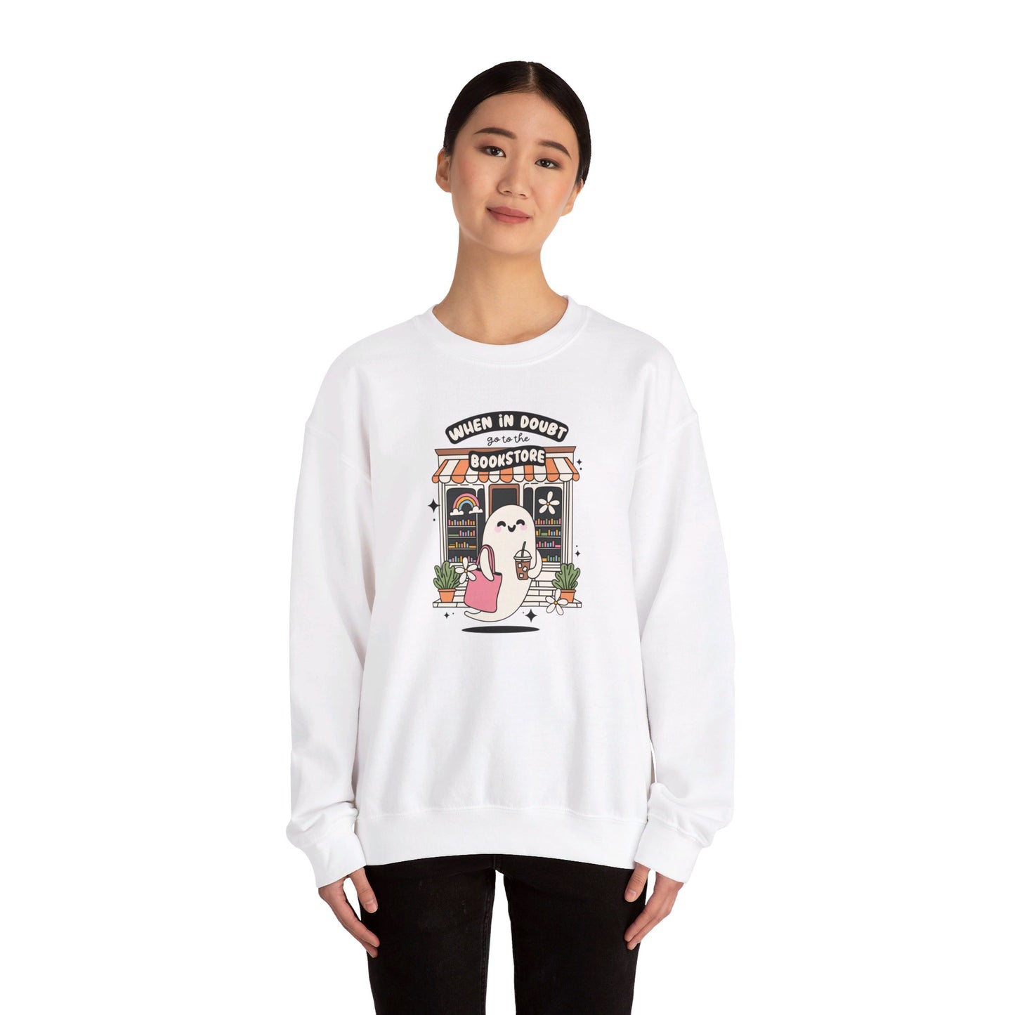When In Doubt Go To The Bookstore Crewneck Sweatshirt