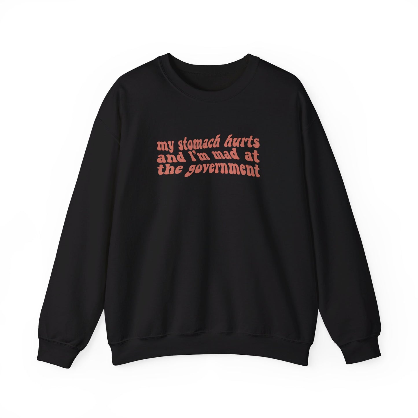 My Stomach Hurts and I'm Mad At The Government Crewneck Sweatshirt