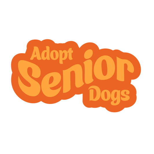 Adopt Senior Dogs Sticker