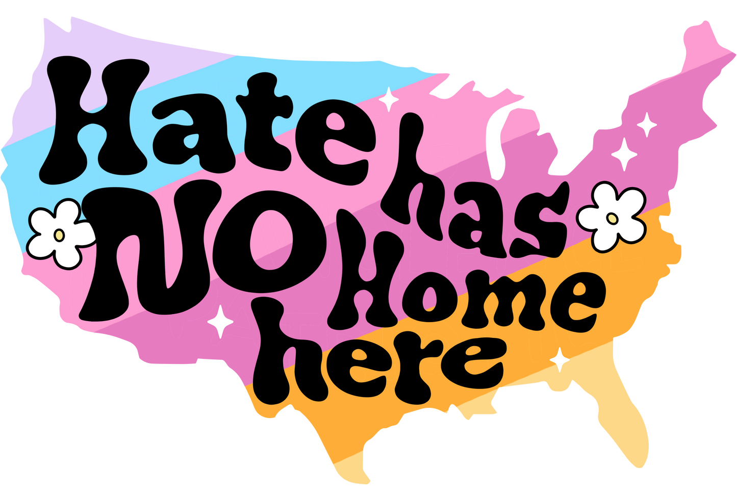 Hate Has No Home Here Sticker