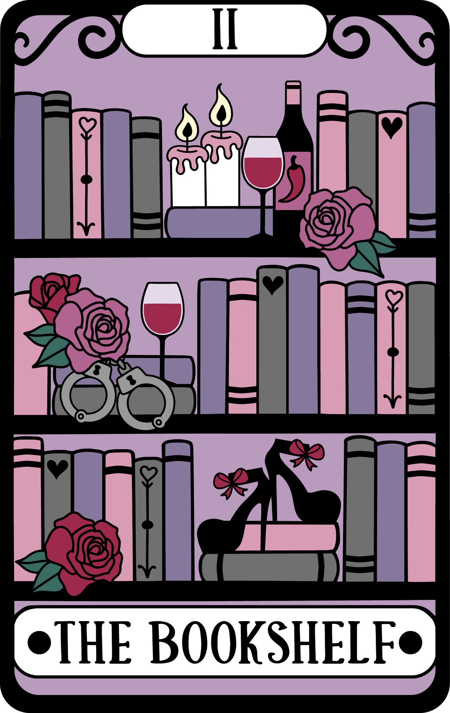 The Bookshelf Tarot Sticker