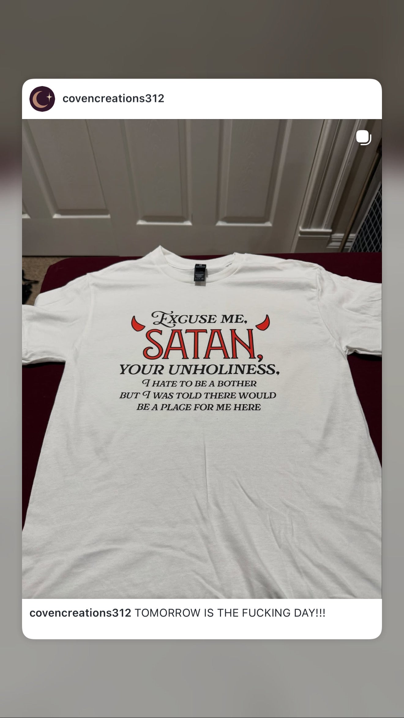 Excuse Me Satan Shirt