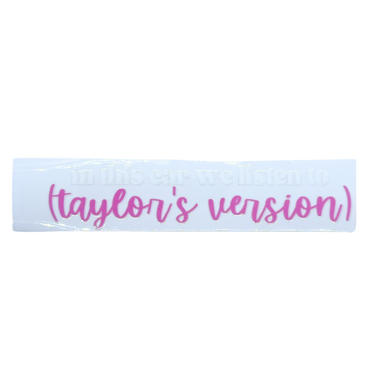 (Taylor's Version) Decal