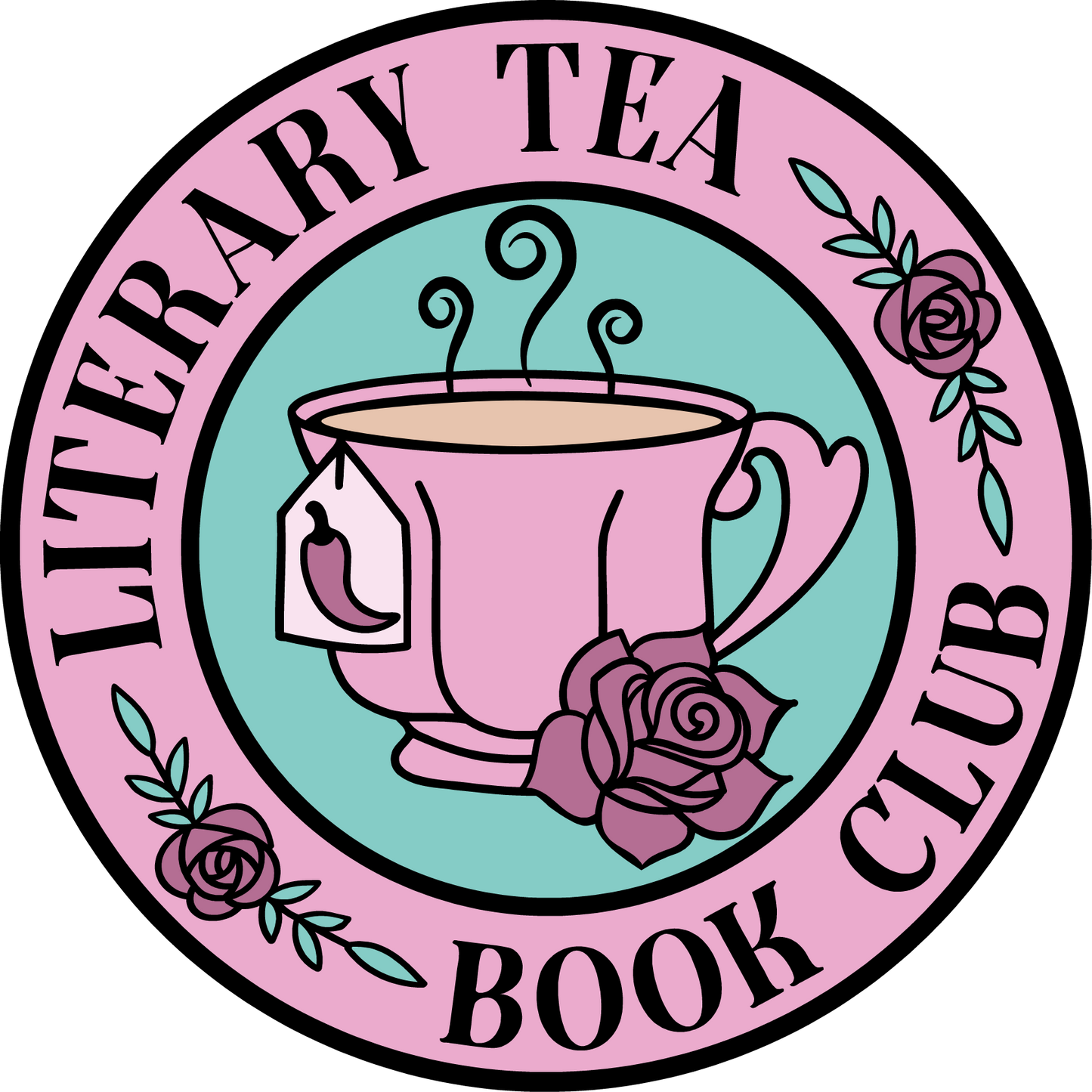 Literary Tea Book Club Sticker