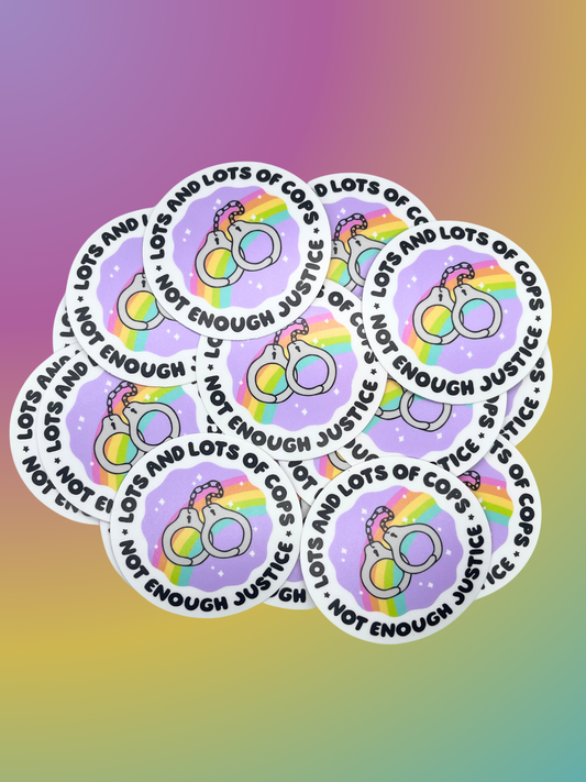 Lots and Lots of Cops Sticker