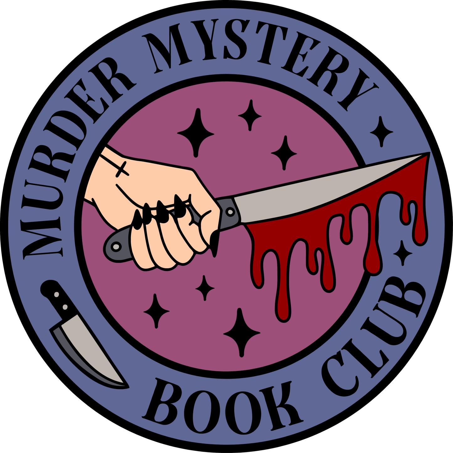 Murder Mystery Book Club Sticker