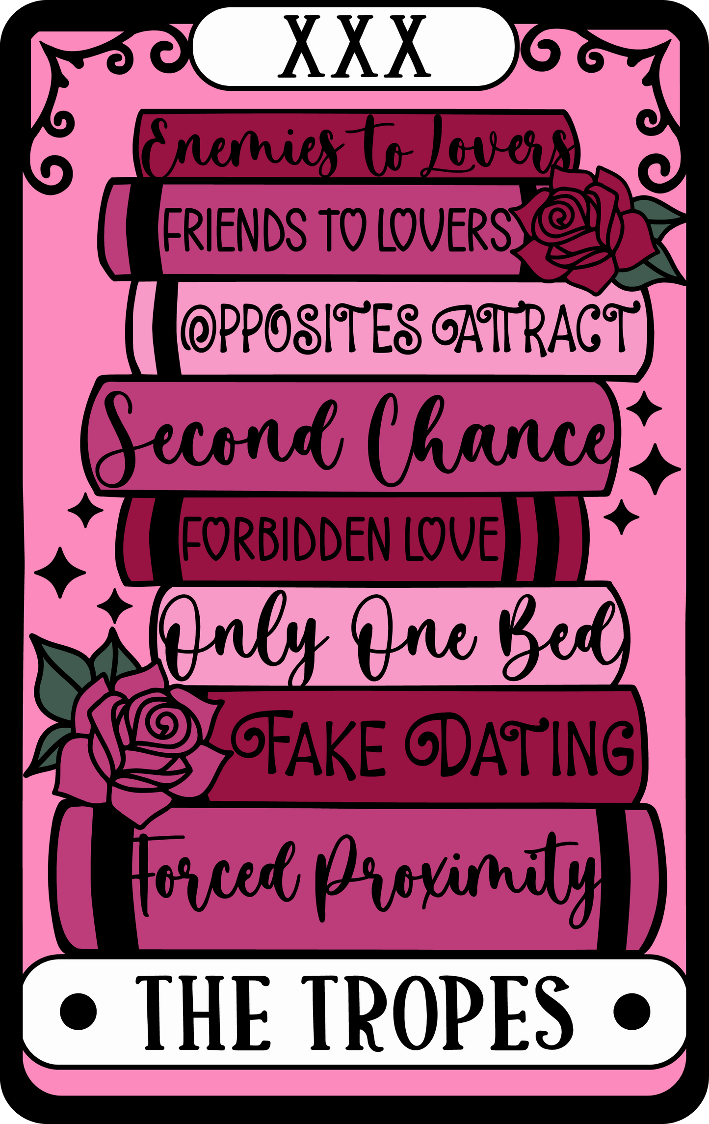 Romance Tropes Tarot Sticker