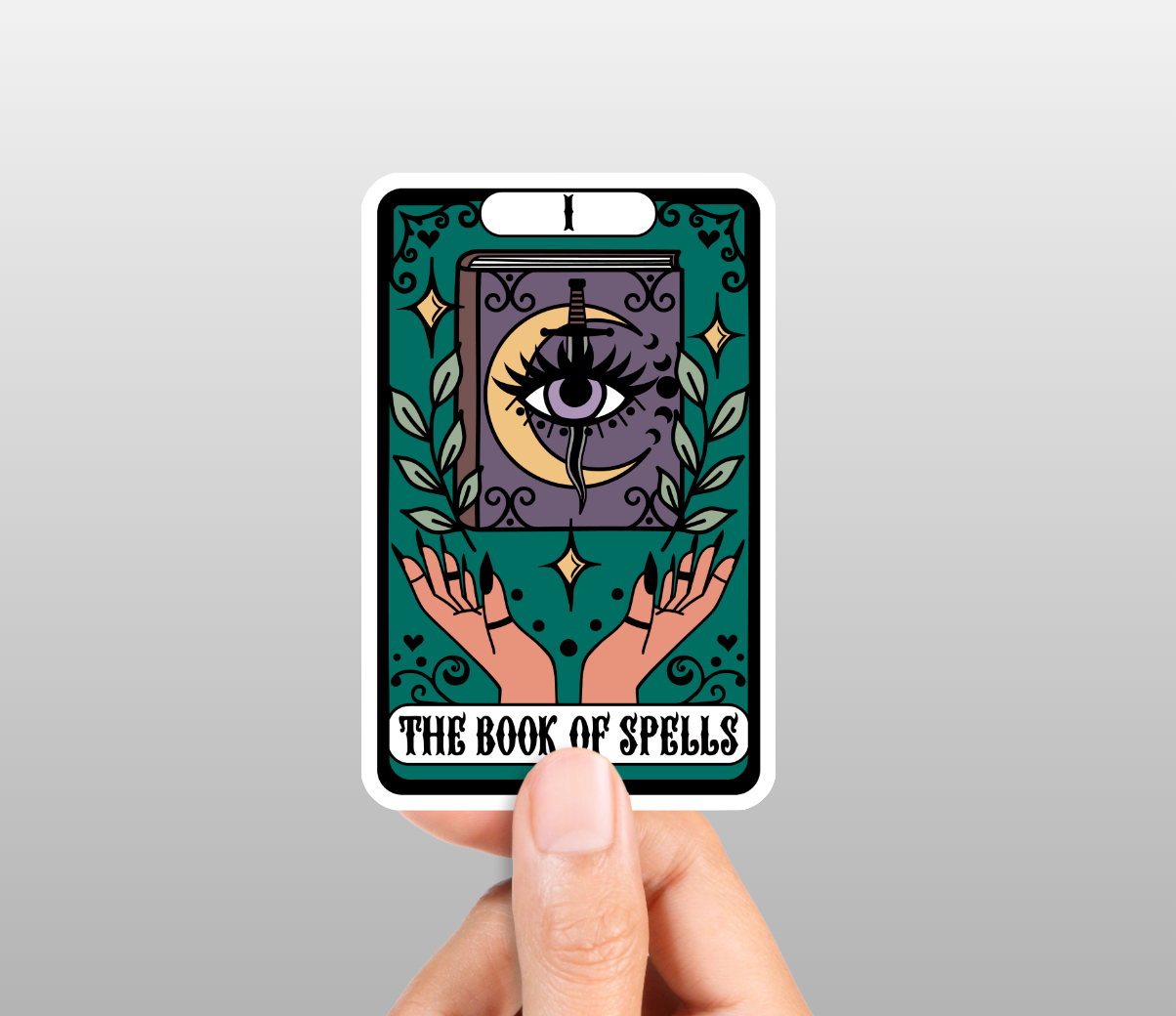 Book of Spells Tarot Sticker