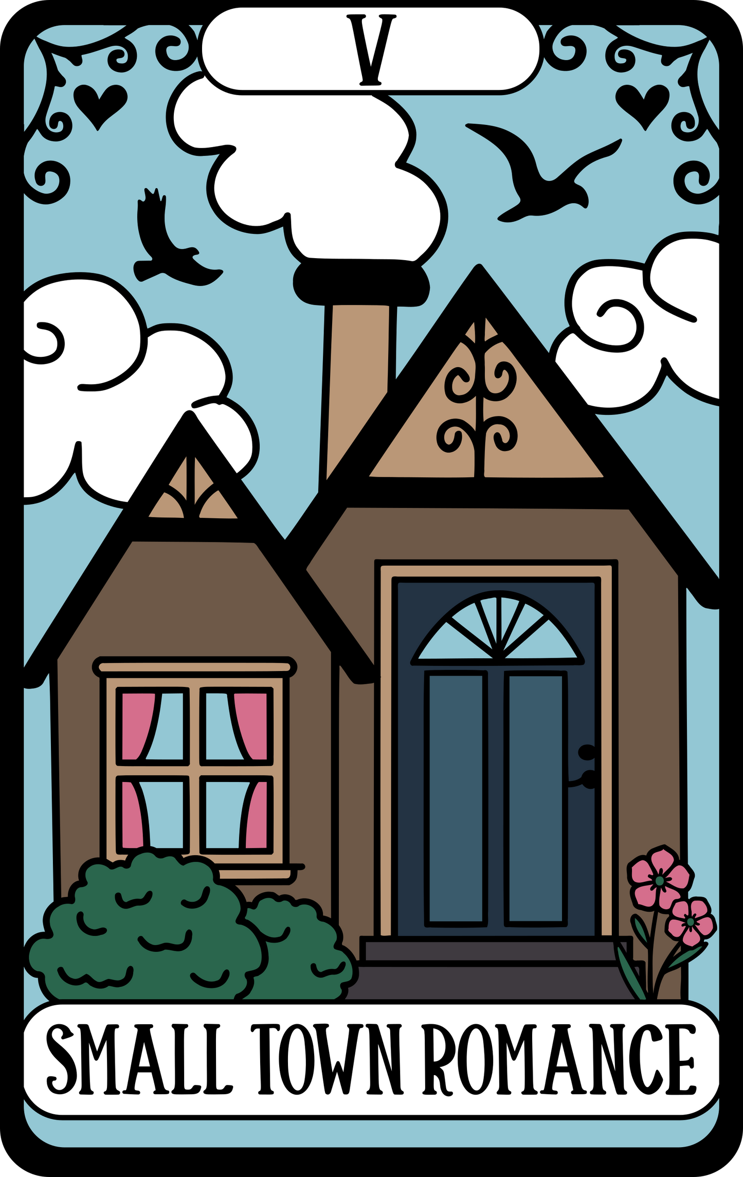 Small Town Romance Tarot Sticker