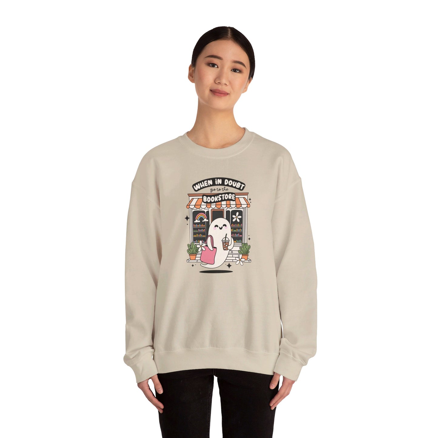 When In Doubt Go To The Bookstore Crewneck Sweatshirt