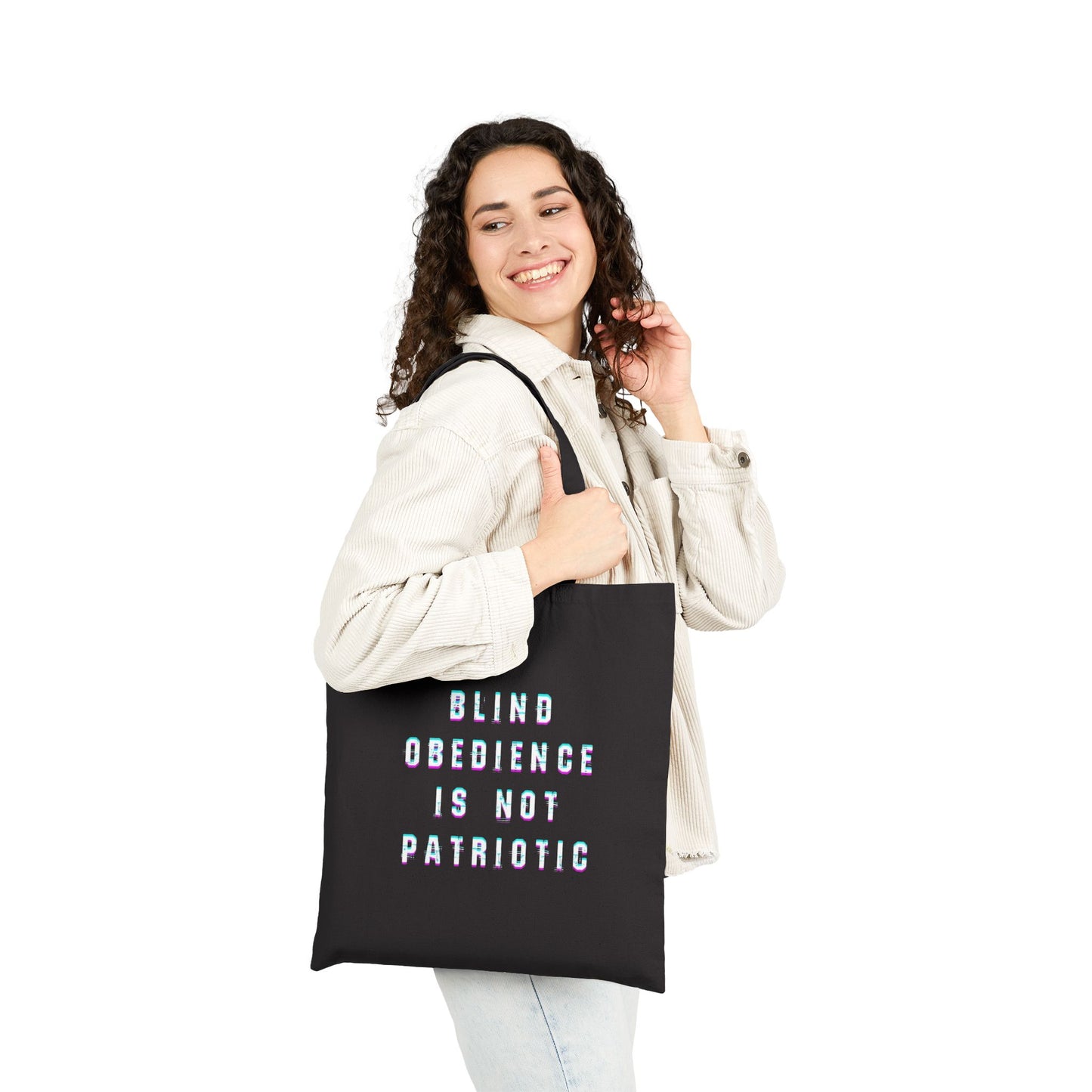Blind Obedience is Not Patriotic Tote Bag