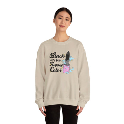 Black Is My Happy Color Crewneck Sweatshirt