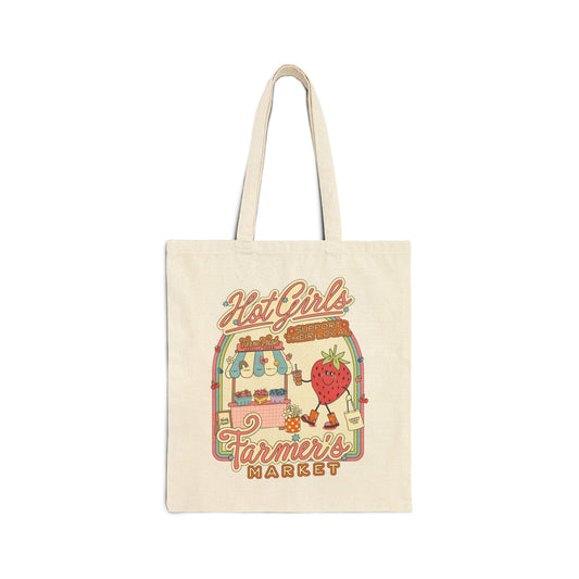Hot Girls Support Their Local Farmers Market Tote Bag
