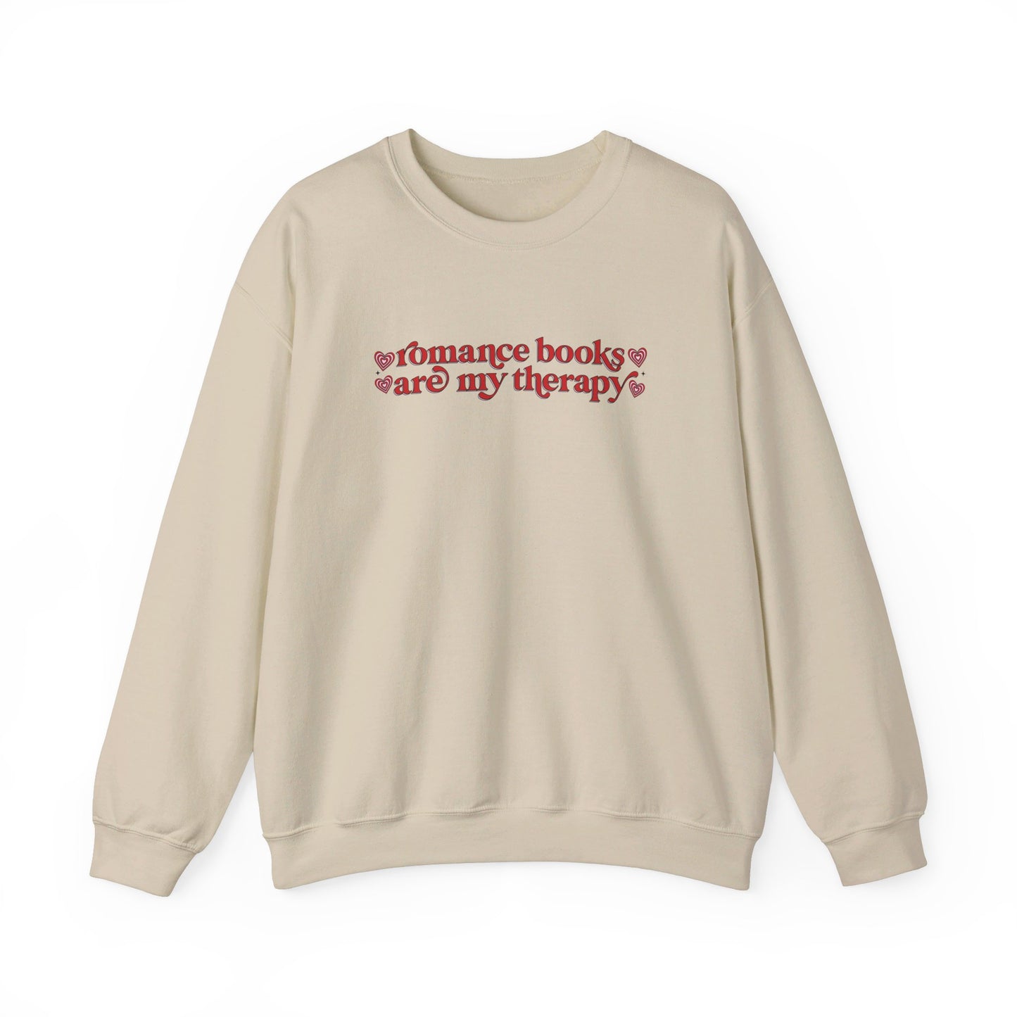 Romance Books Are My Therapy Crewneck Sweatshirt