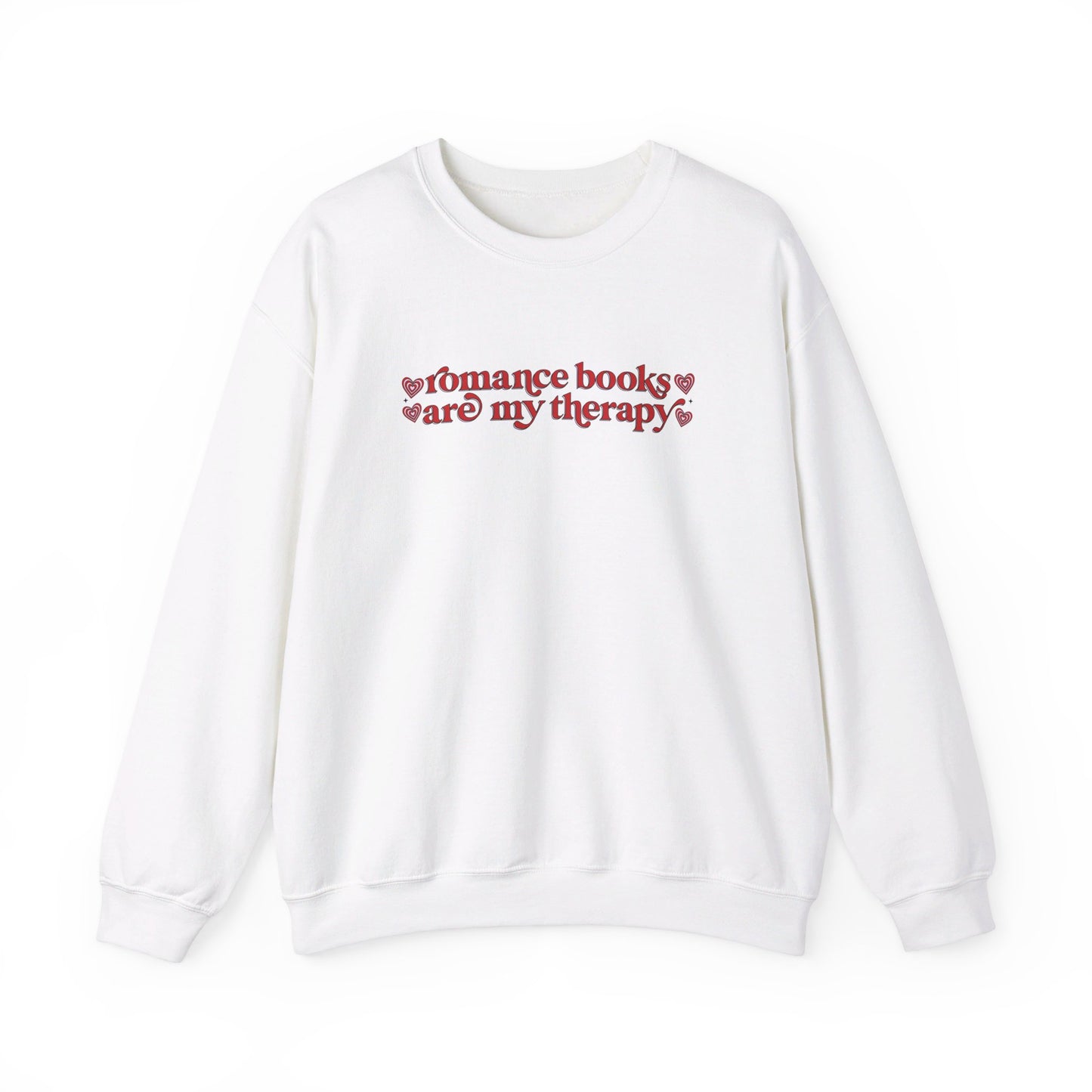 Romance Books Are My Therapy Crewneck Sweatshirt