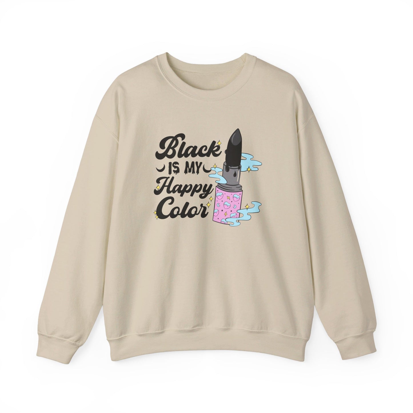 Black Is My Happy Color Crewneck Sweatshirt