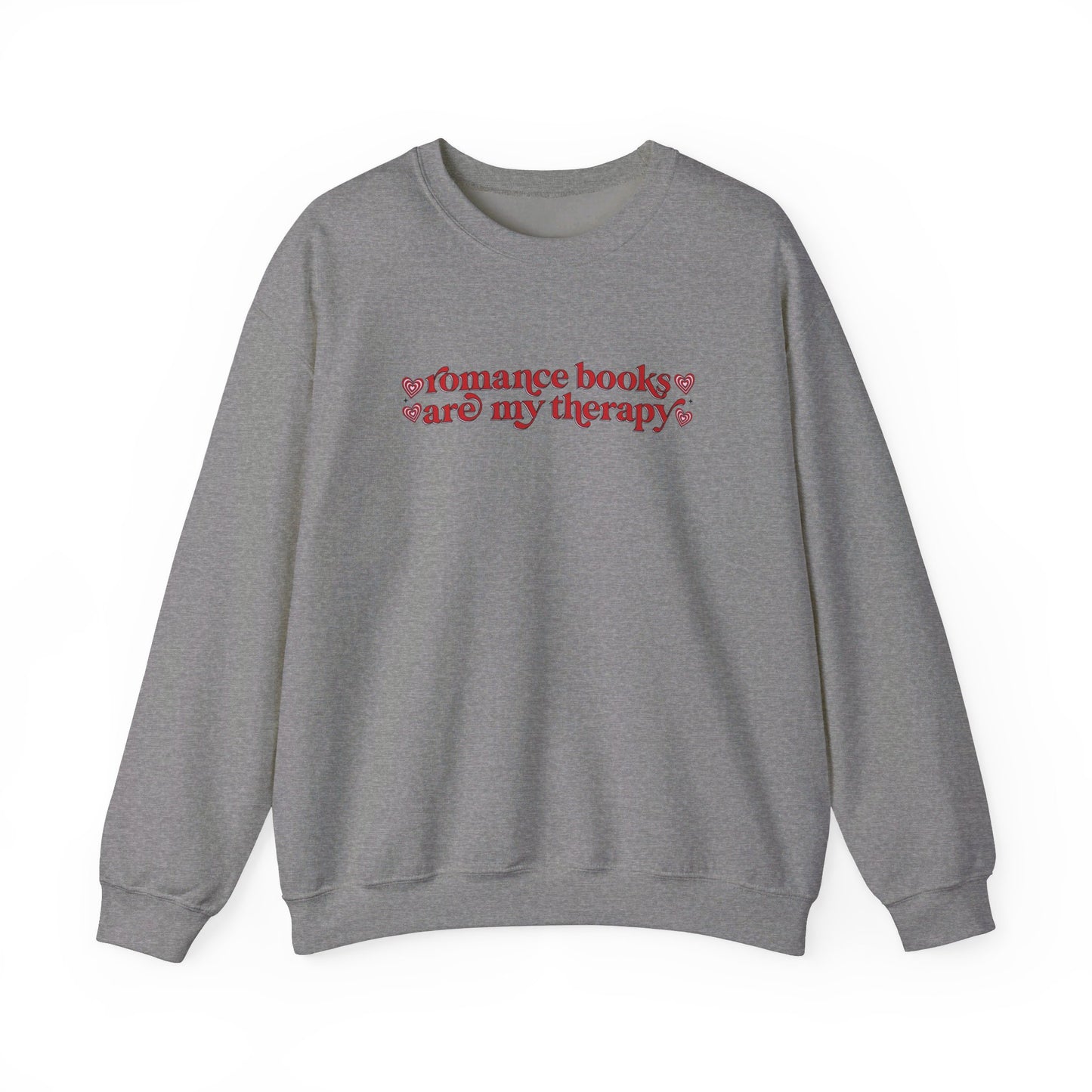 Romance Books Are My Therapy Crewneck Sweatshirt