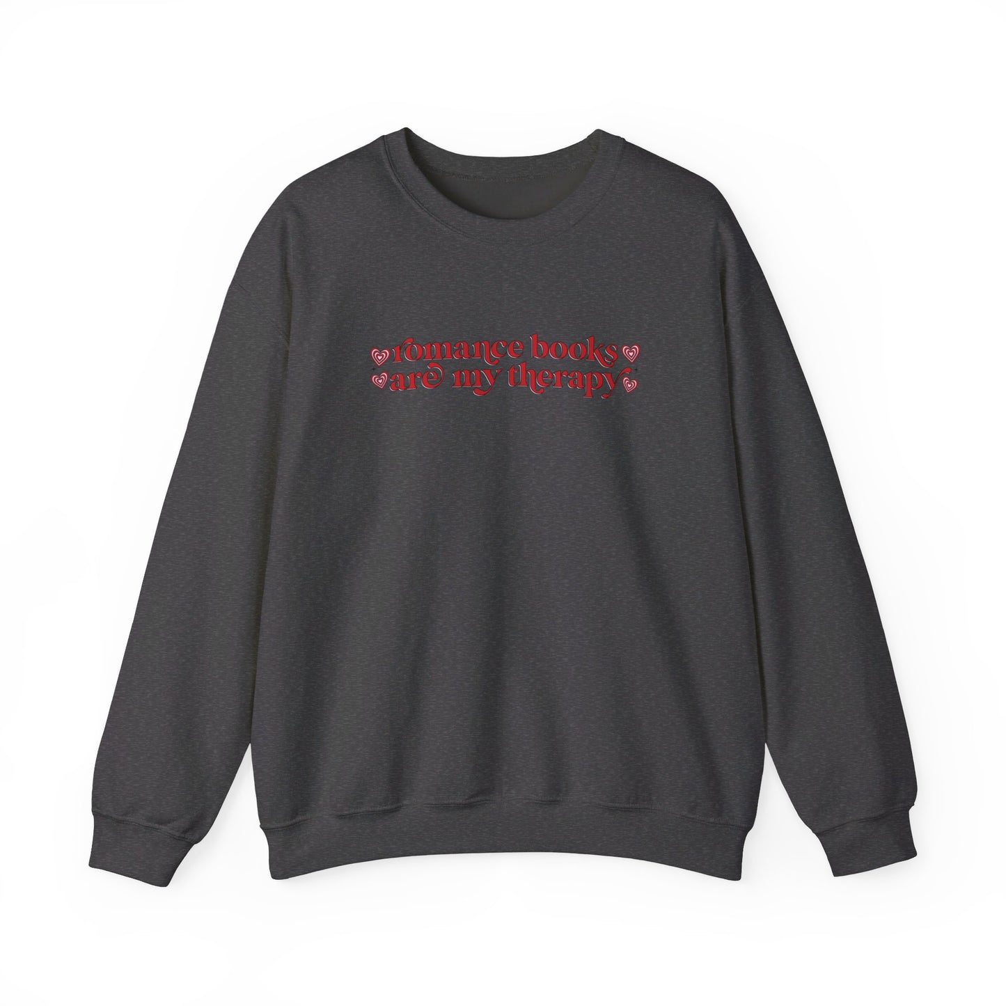 Romance Books Are My Therapy Crewneck Sweatshirt