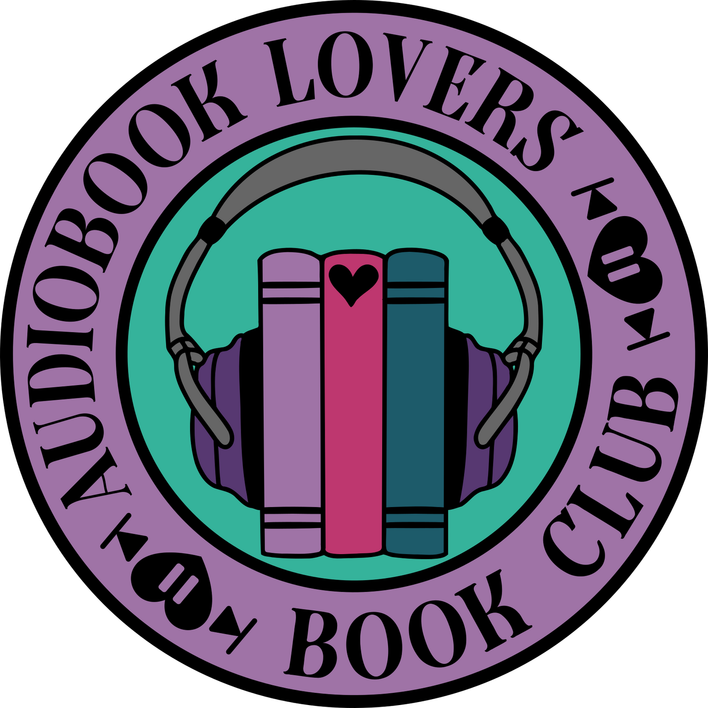 Audiobook Lover Book Club Circle Sticker