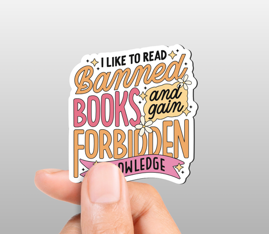 I Like To Read Banned Books Magnet