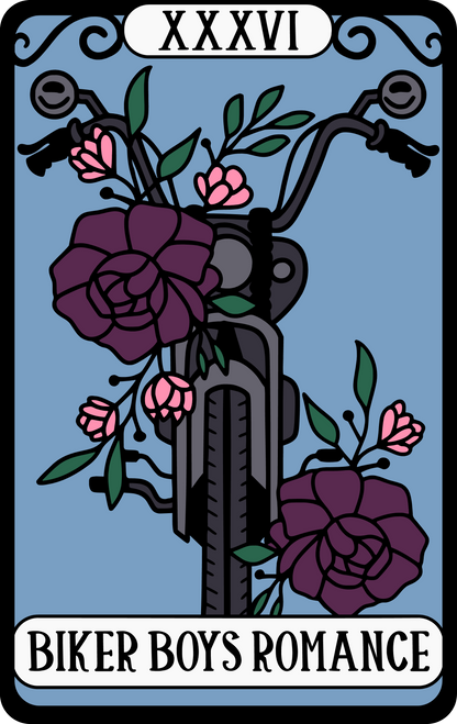 Biker Boy's Romance Tarot Sticker