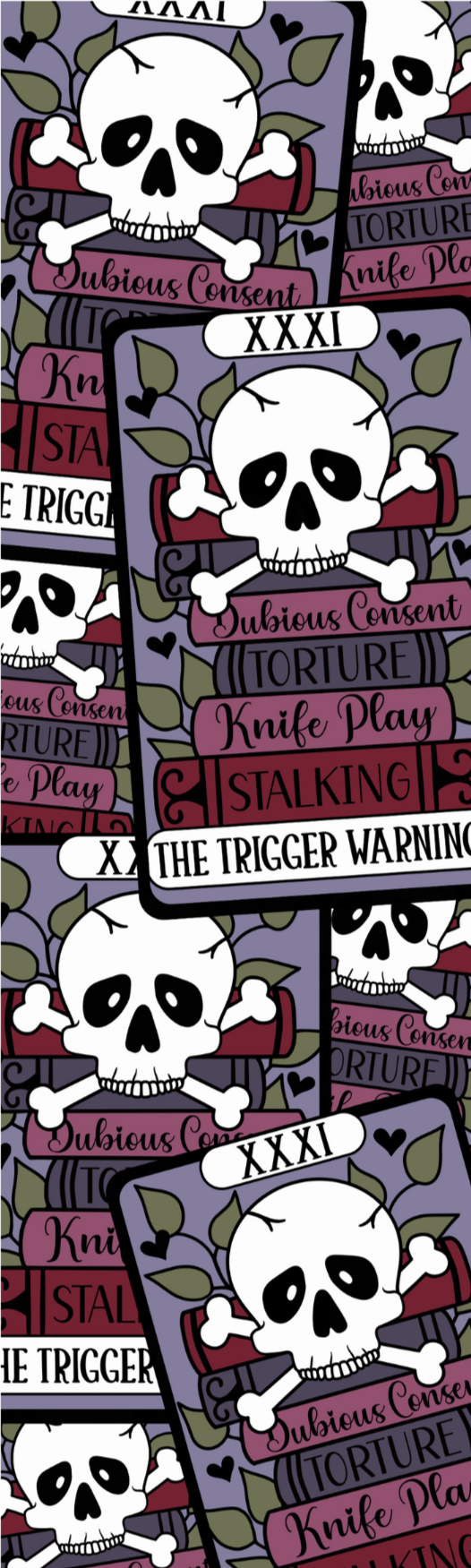 Trigger Warning Tarot Bookmark