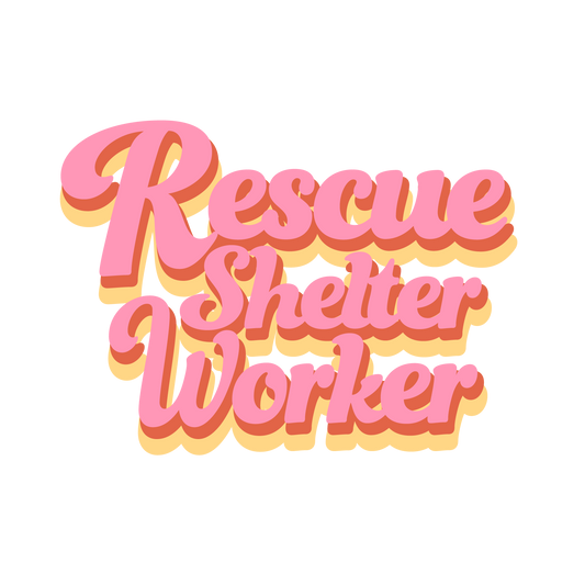 Rescue Shelter Worker Sticker