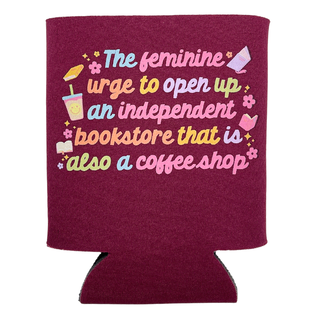 Feminine Urge Bookstore Coozie