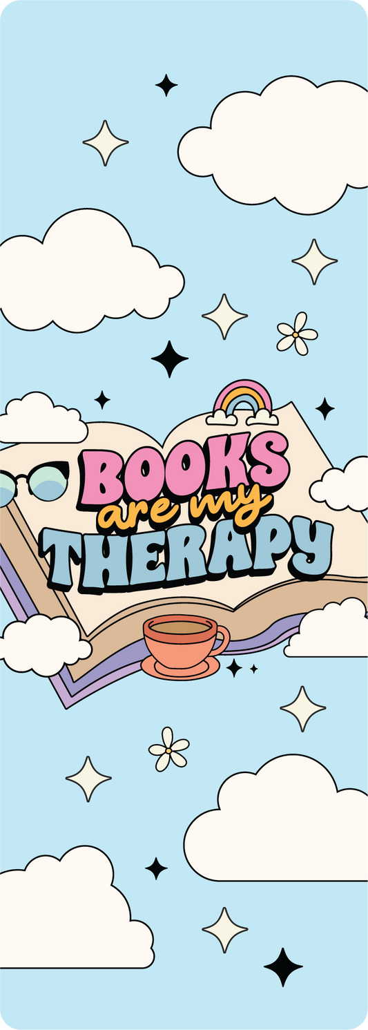 Book Are My Therapy Bookmark