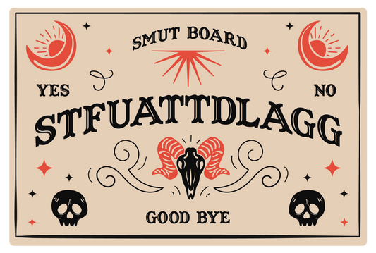 STFUATTDLAGG Smut Board Sticker