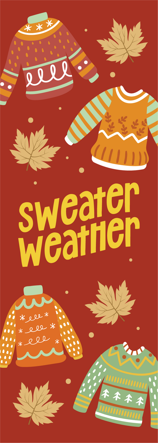 Sweater Weather Bookmark