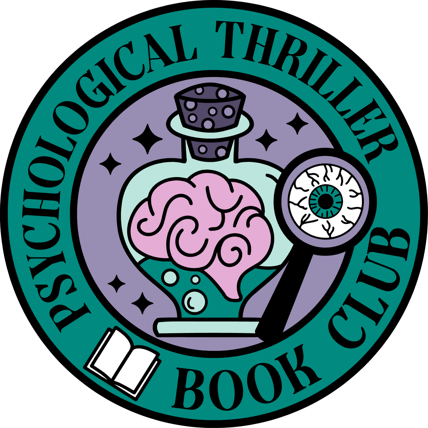 Psychological Thriller Book Club Sticker