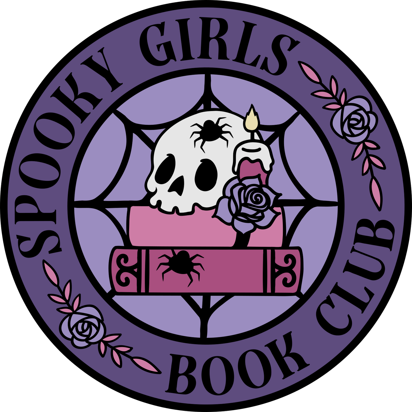 Spooky Girls Book Club Sticker