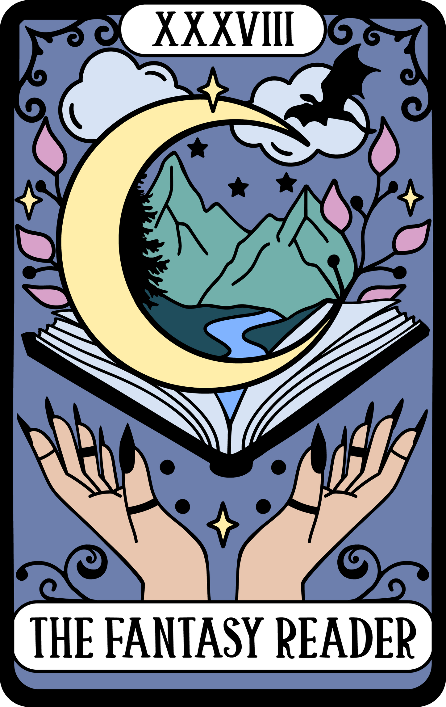 The Fantasy Reader Tarot Sticker