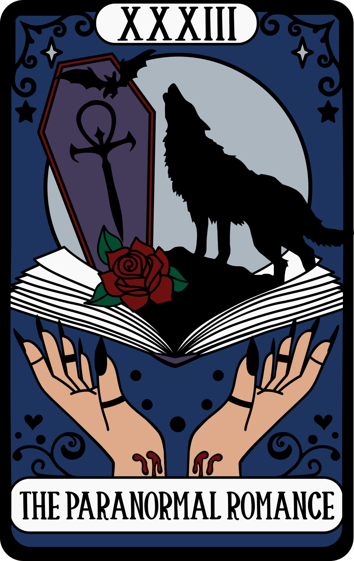 Paranormal Romance Tarot Sticker