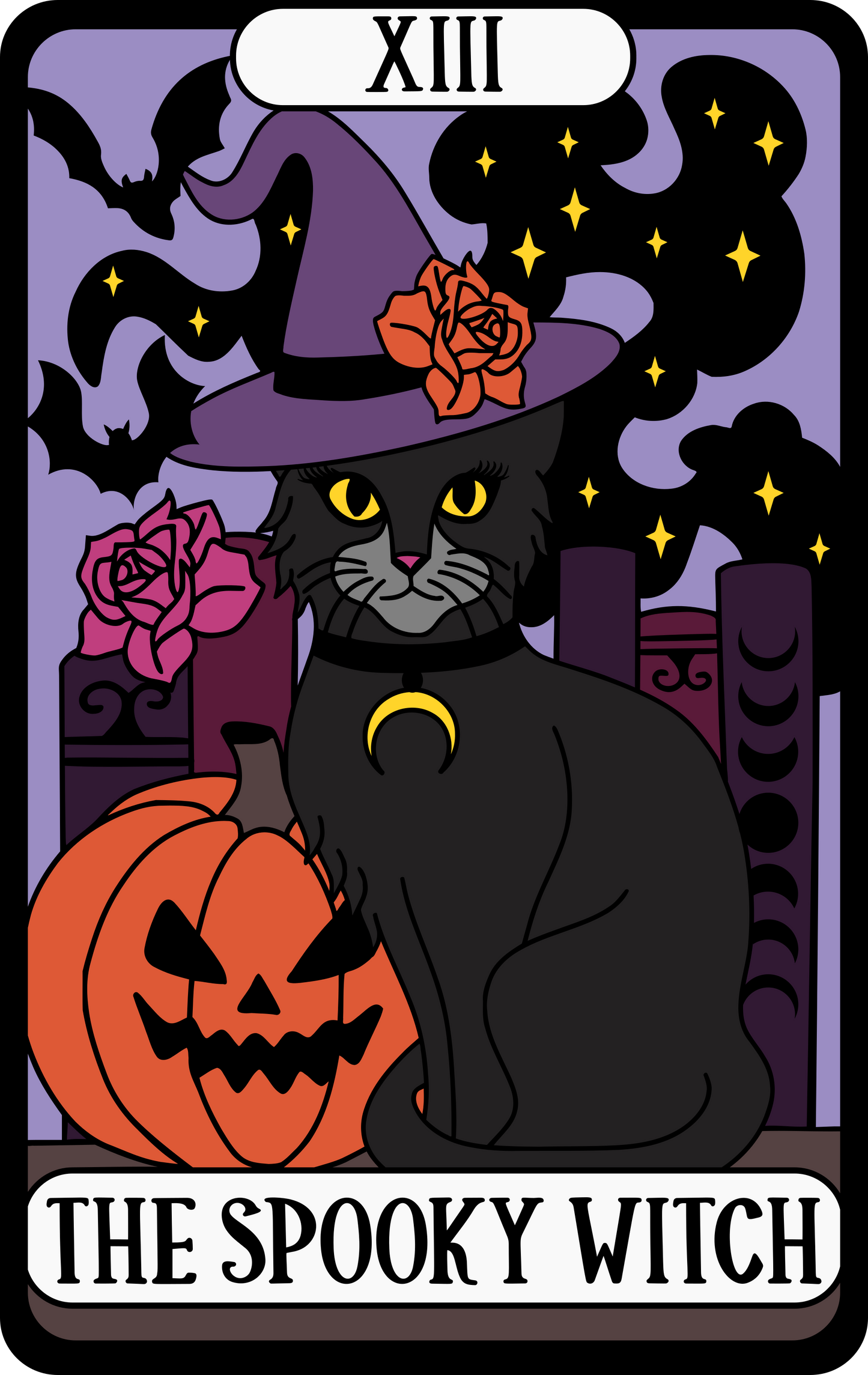 Spooky Witch Tarot Sticker