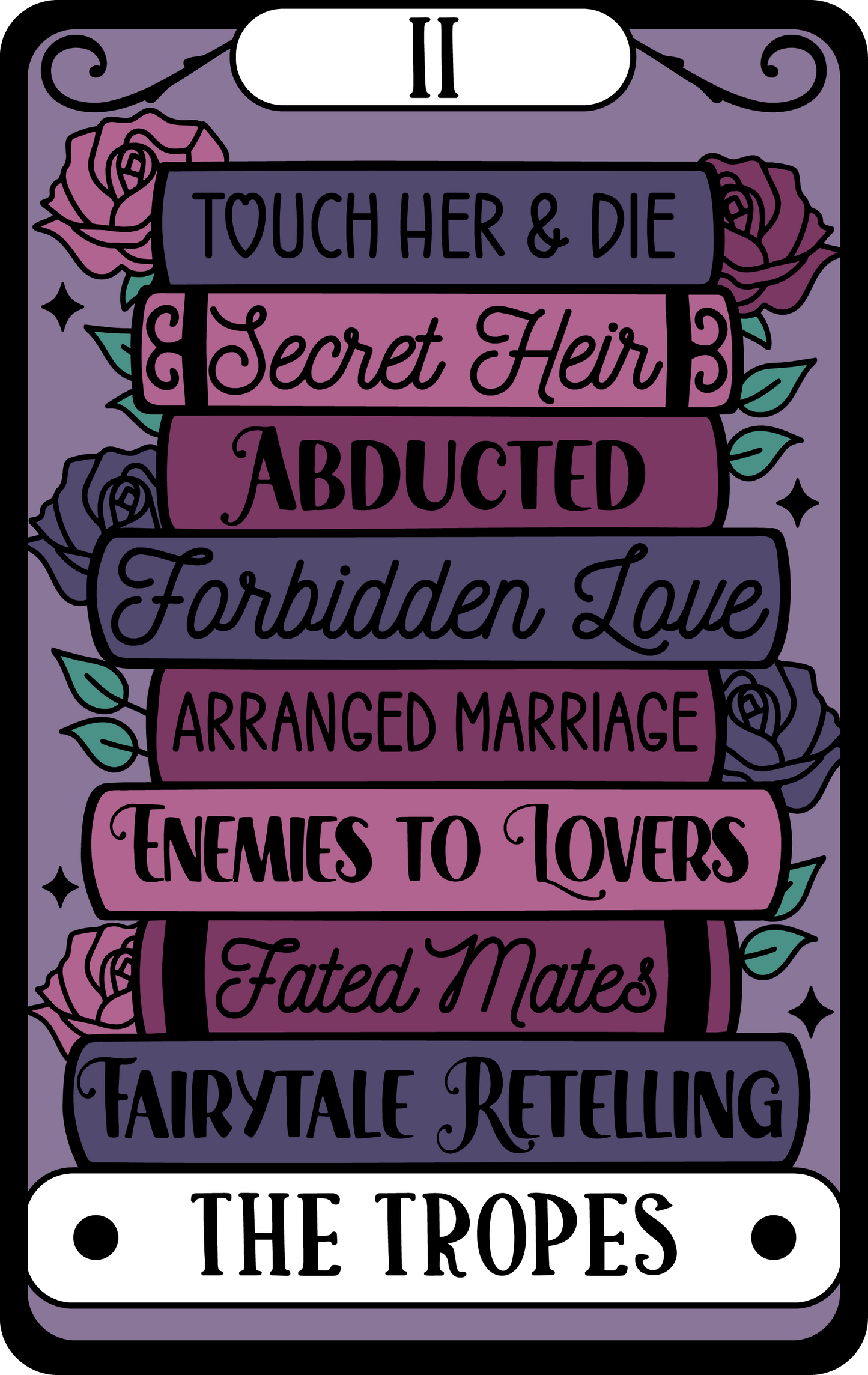 The Fantasy Tropes Tarot Sticker